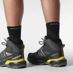 Salomon Vinterfodtøj|Fodtøj-X Ultra 360 Mid Gore-Tex Herrestøvle  Carstelrock / Black / Spicy Mustard