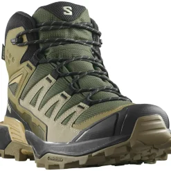 Salomon Fodtøj|Vandrestøvler-X Ultra 360 Mid Gore-Tex Herrestøvle  Olive Night / Slate Green / Southern Moss