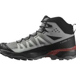 Salomon Fodtøj|Vinterfodtøj-X Ultra 360 Mid Gore-Tex Herrestøvle  Pewter / Black / Burnt Henna