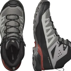 Salomon Fodtøj|Vinterfodtøj-X Ultra 360 Mid Gore-Tex Herrestøvle  Pewter / Black / Burnt Henna