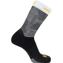 Salomon Træningstøj-X Ultra Crew Mid Strømper  Black / White / Safron