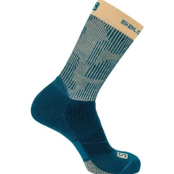 Salomon Træningstøj-X Ultra Crew Mid Strømper  Legion Blue / Fall Leaf