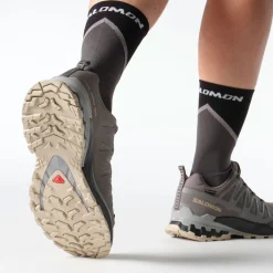 Salomon Vinterfodtøj|Fodtøj-XA PRO 3D V9 Gore-Tex Damesko  Plum Kitten / Black / Gull