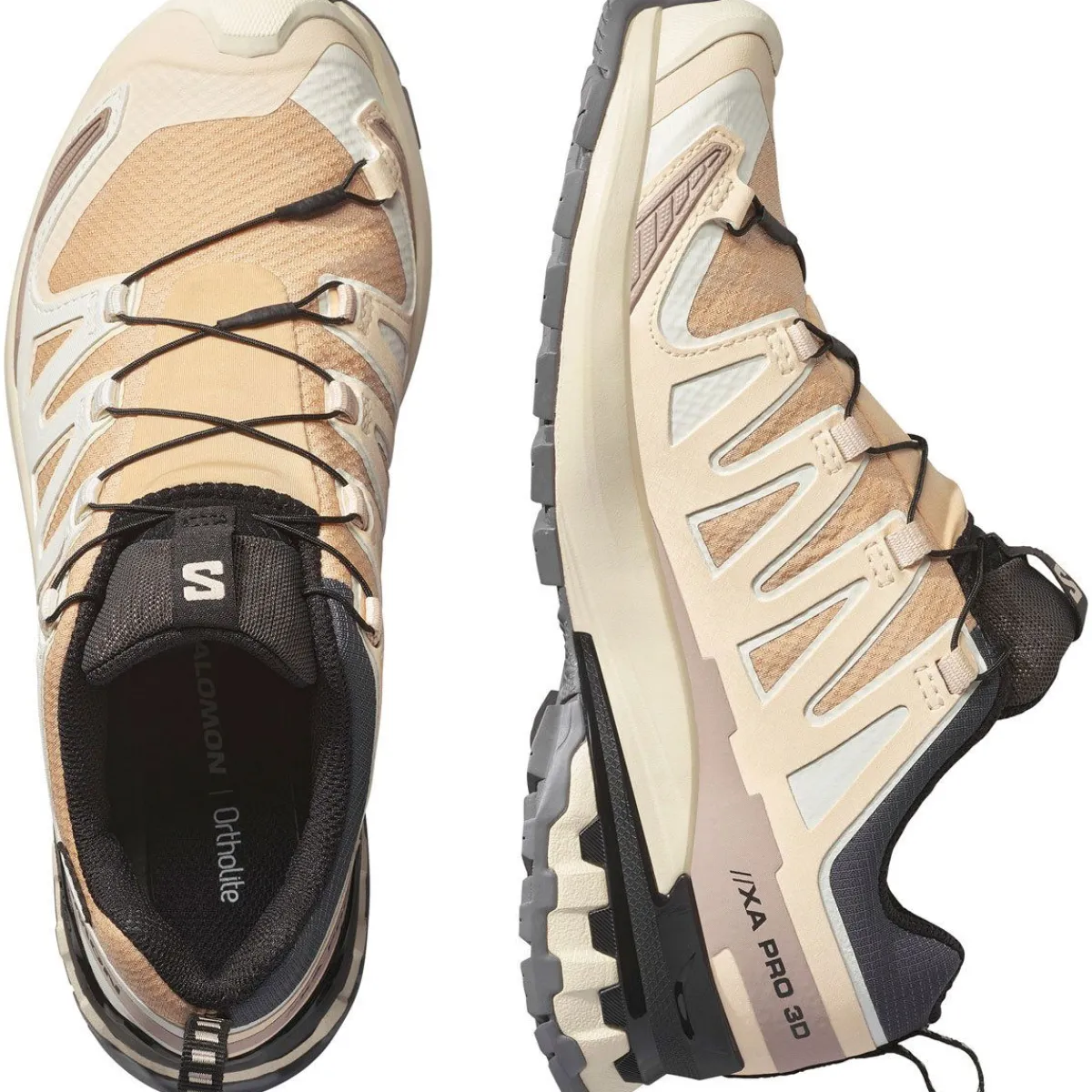 Salomon Vinterfodtøj|Fodtøj-XA PRO 3D V9 Gore-Tex Damesko Hazelnut / Tender Peach / Black