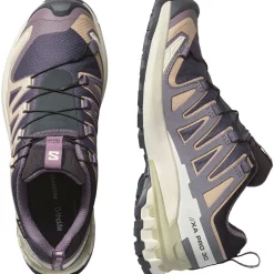 Salomon Vinterfodtøj|Fodtøj-XA PRO 3D V9 Gore-Tex Damesko  Nine Iron / Oxford Tan / Alfalfa