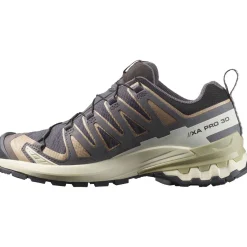 Salomon Vinterfodtøj|Fodtøj-XA PRO 3D V9 Gore-Tex Damesko  Nine Iron / Oxford Tan / Alfalfa