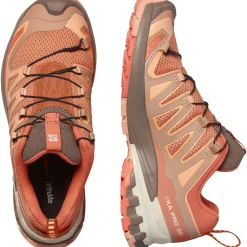 Salomon Fodtøj|Vandresko-XA PRO 3D Version 9 Damesko Sun Baked / Fresh Salmon / Prairie Sunset