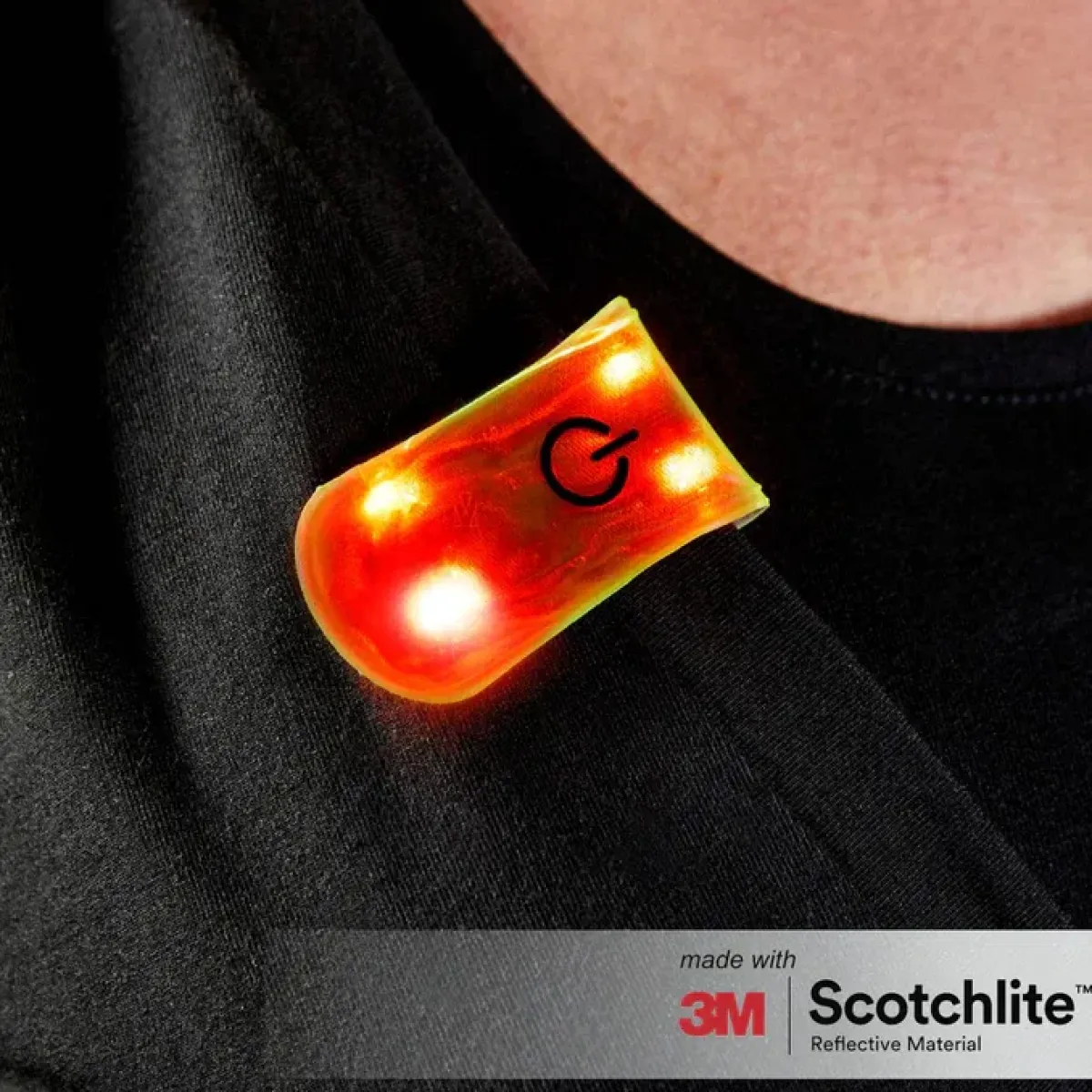 SALZMANN Løbeudstyr|Løbeudstyr-Magnetic Reflector 4 LED Clip-on