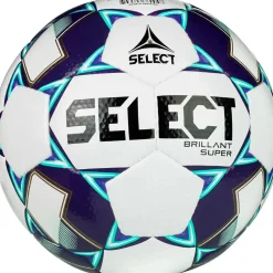 Select Fodbolde-Brillant Super V22 Fodbold  Hvid / Lilla