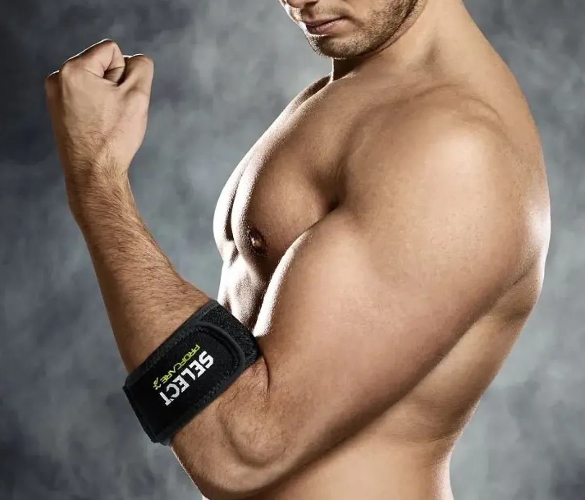 Select Støtte Og Bandager|Sportsstøtte-Profcare Tennis-, Golf- og Musearmsstøtte Sort Giver et koncentreret tryk over muskelbugen og aflaster derved senehæftet for musklerne i underarmen.Specifikationer:- Med dobbelt punkttryk- Afhjælper overbelastning i muskelbugen under albuen- Er også velegnet til golf og muse albue Detaljer