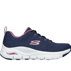 Skechers Fritid Fritidssko|Sneakers-Skechers Arch Fit - Glee for all Damesko Navy / Pink
