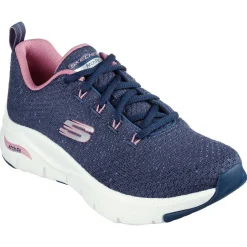 Skechers Fritid Fritidssko|Sneakers-Skechers Arch Fit - Glee for all Damesko  Navy / Pink