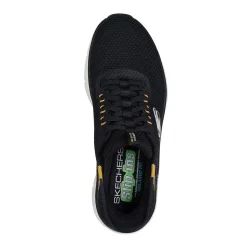 Skechers Fritid Fritidssko|Sneakers-Skechers D'Lux Walker 2.0 Slip-Ins - Taurrel Herresko  Black / Yellow
