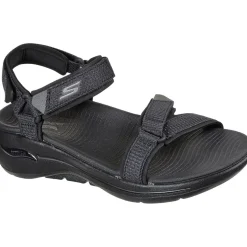 Skechers Fritid Sandaler-Skechers Go Walk Arch Fit - Cruise Around Damesandal  Black