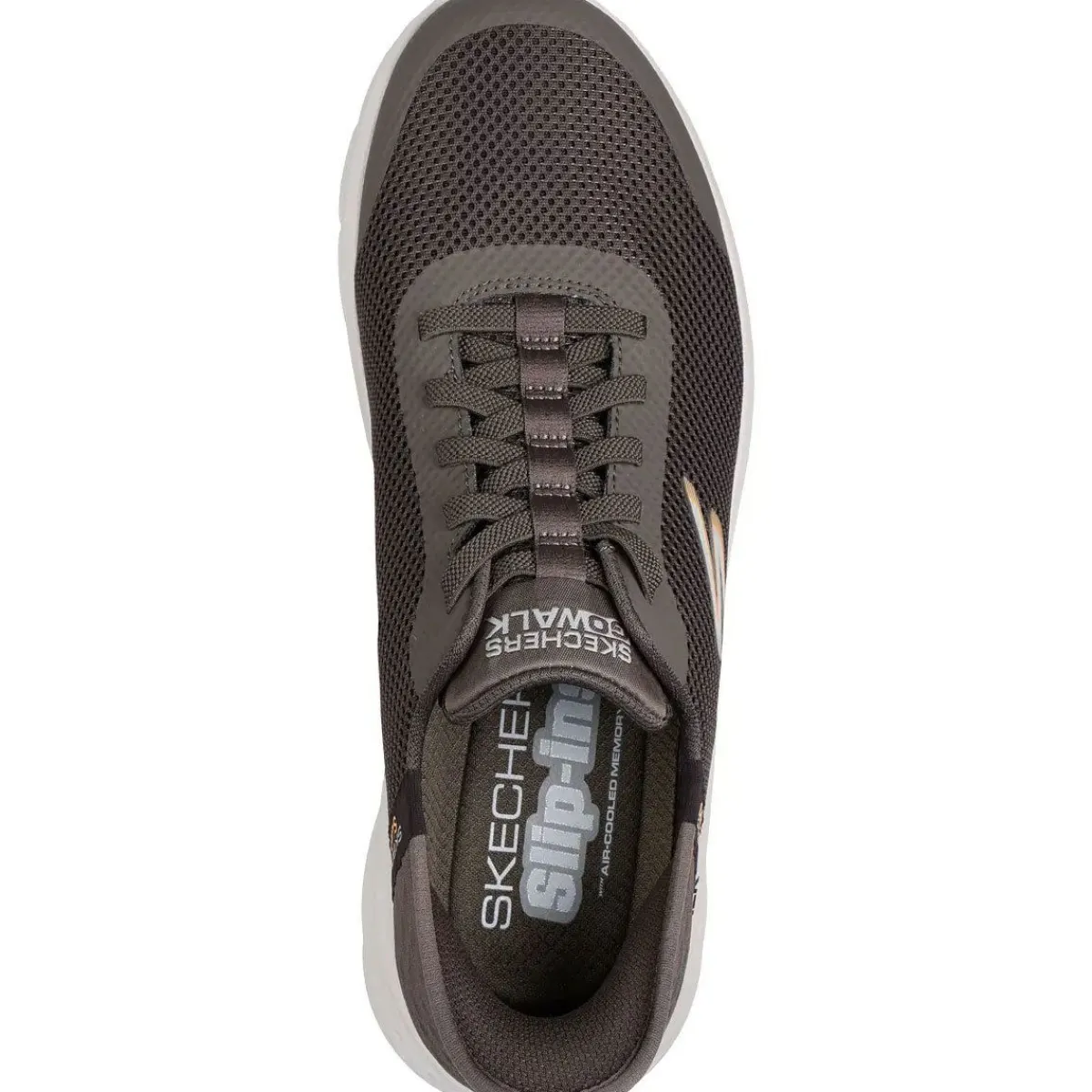 Skechers Performance Fritidssko|Sneakers-Skechers Go Walk Flex Slip-Ins - Hands Up Herresko Brown