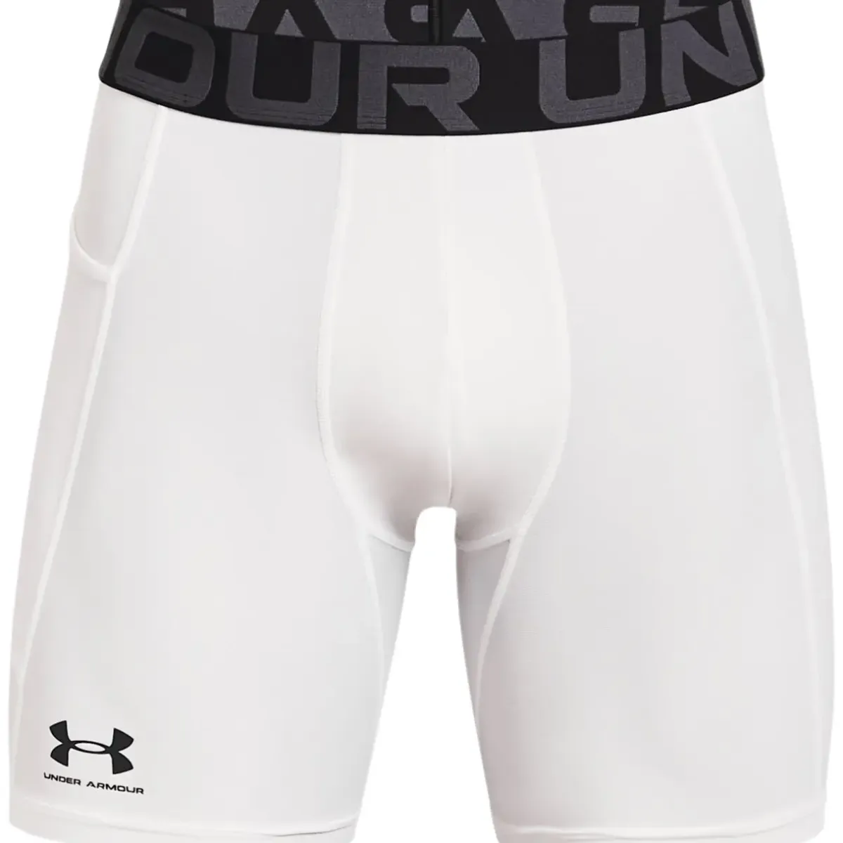 Under Armour Kompressionsshorts|Sportsstøtte-HeatGear® Kompressionsshorts Herre White / Black