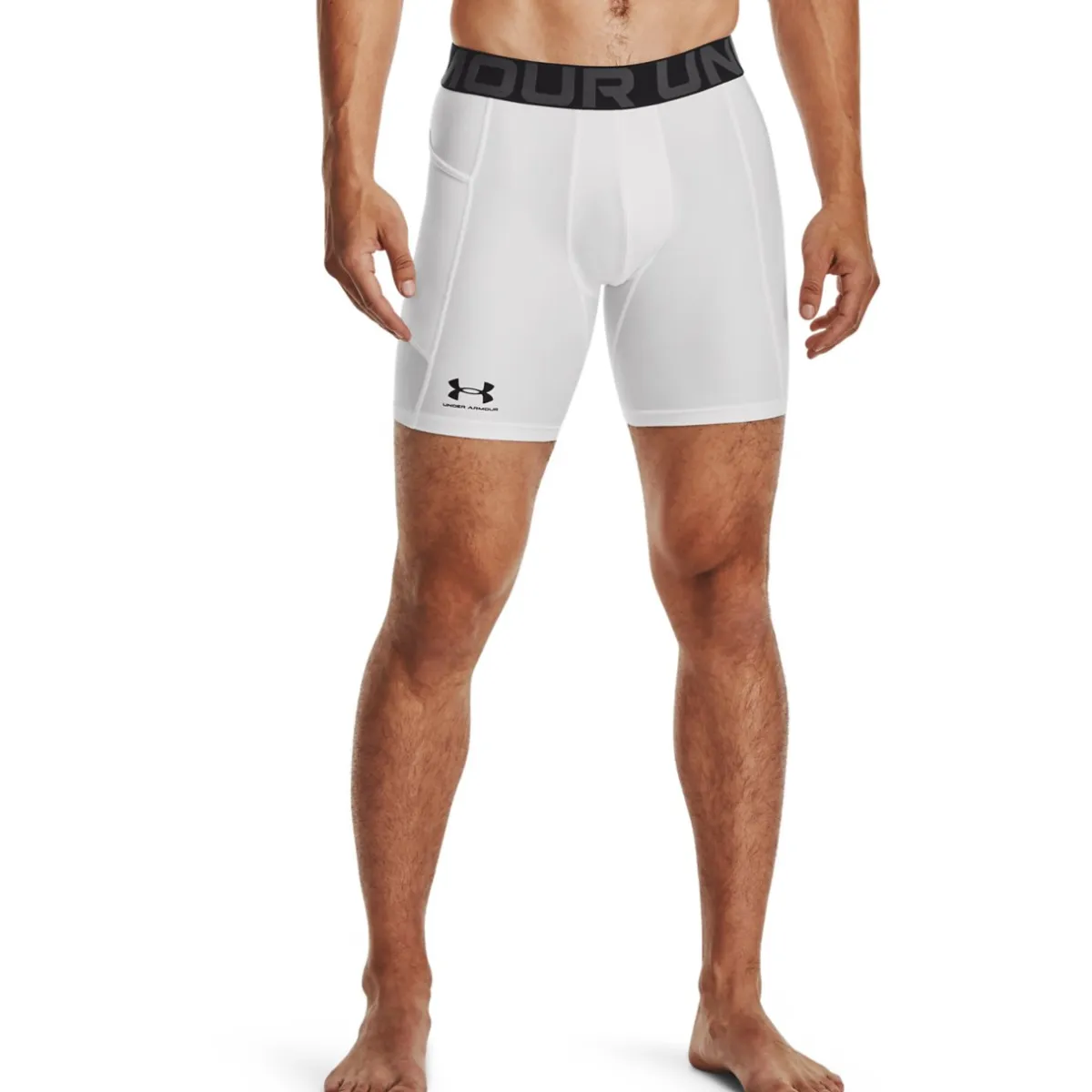 Under Armour Kompressionsshorts|Sportsstøtte-HeatGear® Kompressionsshorts Herre White / Black