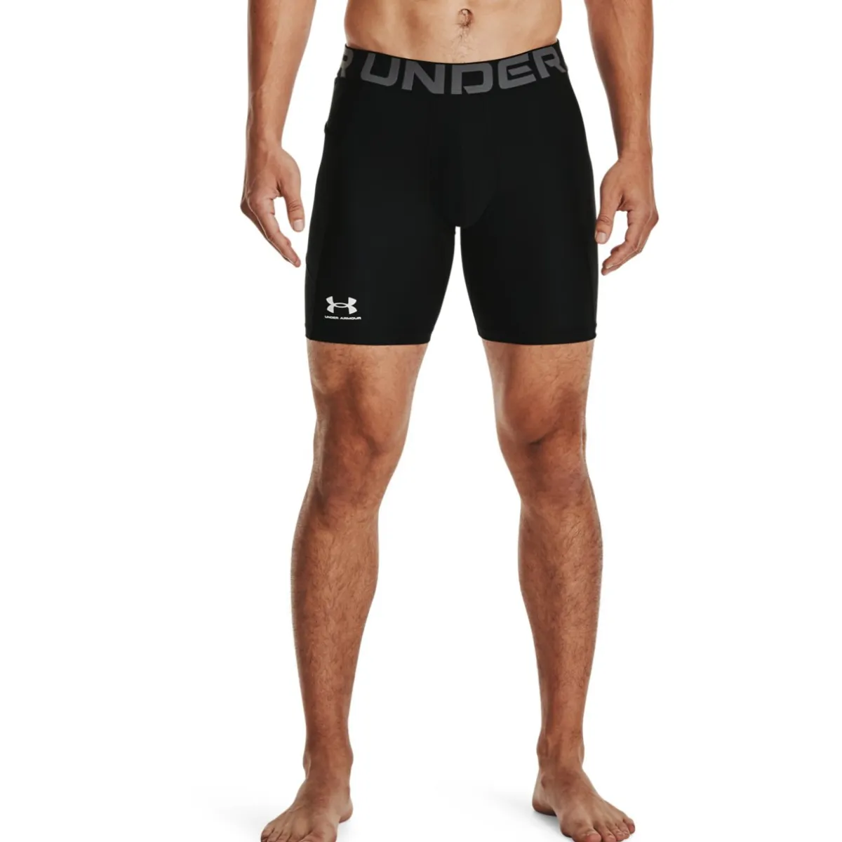 Under Armour Kompressionsshorts|Fodboldtøj-HeatGear® Kompressionsshorts Herre Black / White