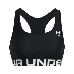Under Armour Træningstøj|Træningstøj-HeatGear® Mid Branded Sports BH Dame  Black / White