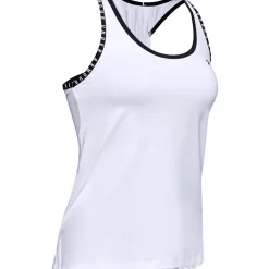 Under Armour Træningstøj|Løbetøj-Knockout Tank Top Dame  White / Black