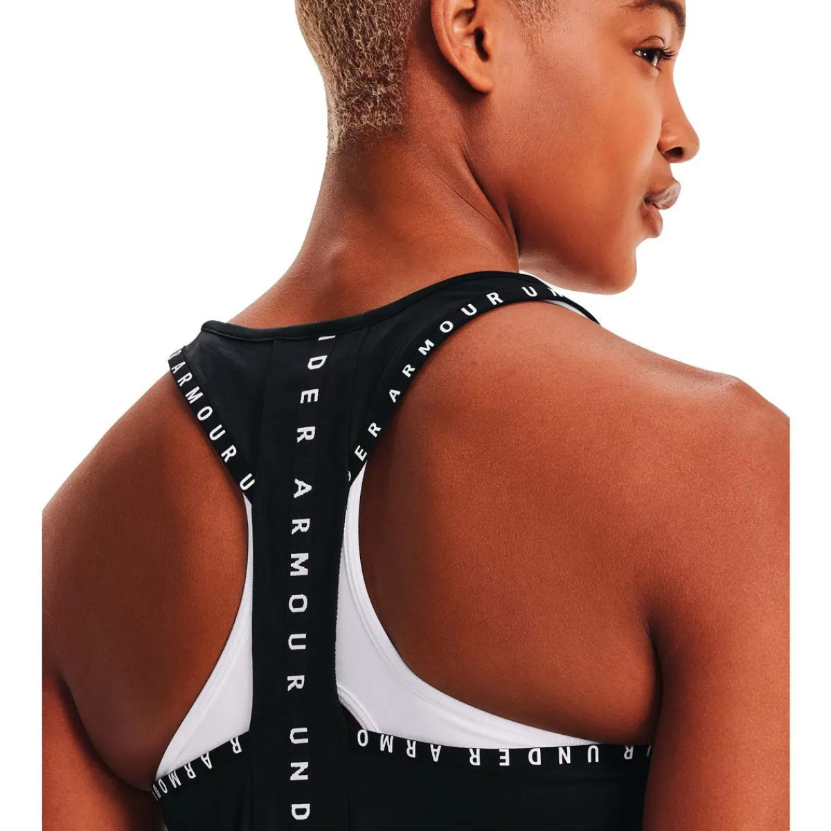 Under Armour Træningstøj|Løbetøj-Knockout Tank Top Dame Black / White