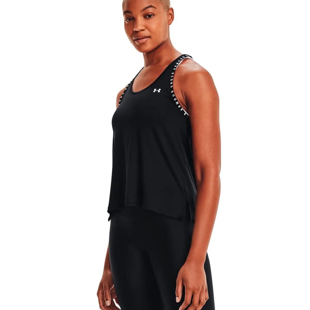 Under Armour Træningstøj|Løbetøj-Knockout Tank Top Dame Black / White