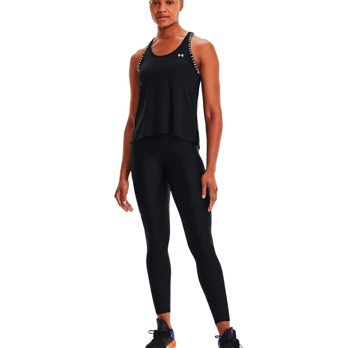 Under Armour Træningstøj|Løbetøj-Knockout Tank Top Dame Black / White