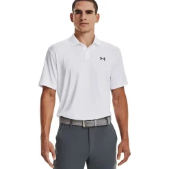 Under Armour Beklædning|Outdoortøj-Performance 3.0 Golf Polo Herre 100 White / Pitch Gray