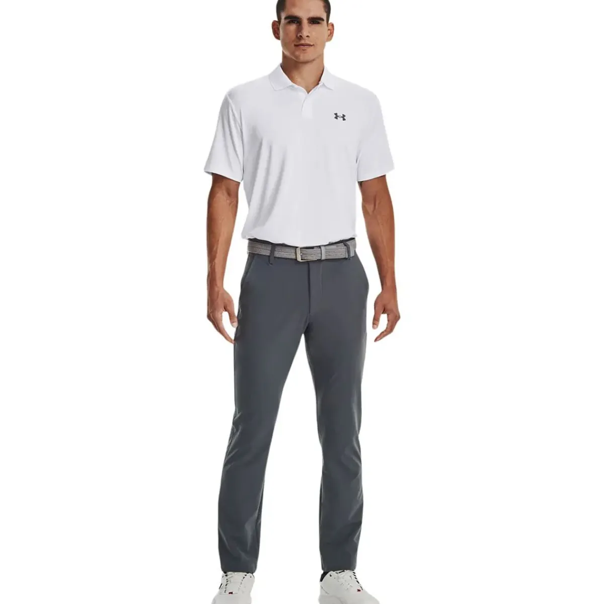 Under Armour Beklædning|Outdoortøj-Performance 3.0 Golf Polo Herre 100 White / Pitch Gray