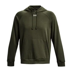 Under Armour Træningstøj|Træningstøj-Rival Fleece Hoodie Herre, green  390 Marine OD Green / White