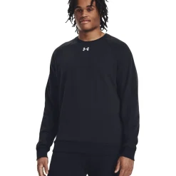 Under Armour Træningstøj|Træningstøj-Rival Fleece Crew Herre  001 Black / White