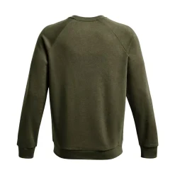 Under Armour Træningstøj|Træningstøj-Rival Fleece Crew Herre  390 Marine OD Green / White