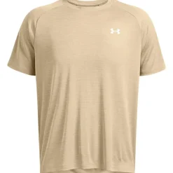 Under Armour Håndboldtøj|Fodboldtøj-Tech Textured Trænings T-shirt Herre  300 City Khaki / White