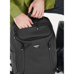 Weather Report Rygsække|Tasker Og Rygsække-Bronze PU Computer Rygsæk  1001 Black