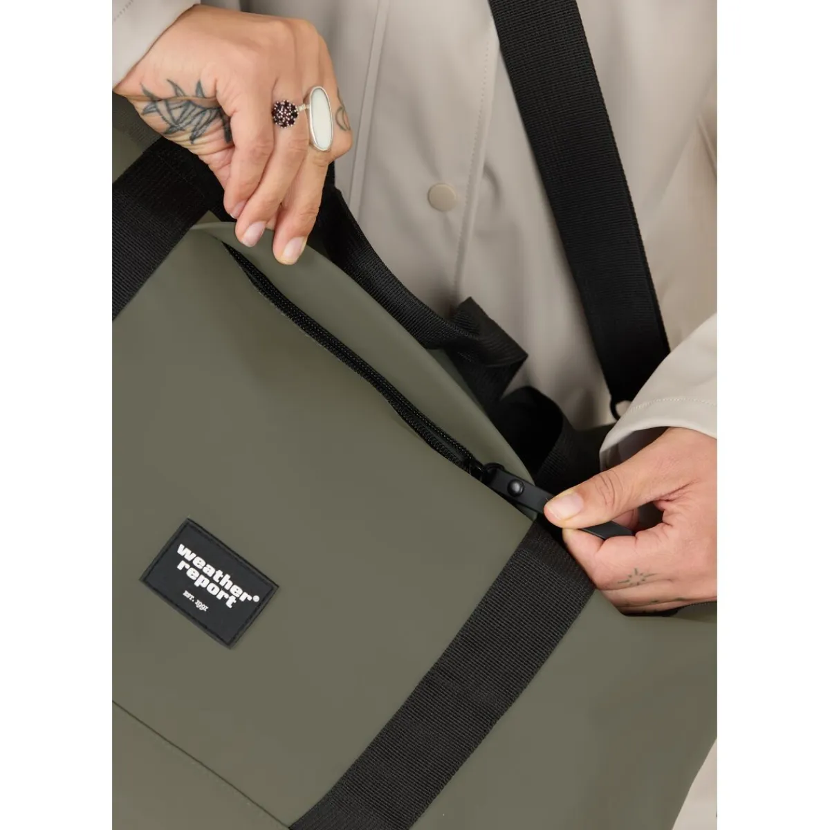 Weather Report Duffelbags|Sportstasker-Bronze PU 40L DuffelBag 3247 Cypress