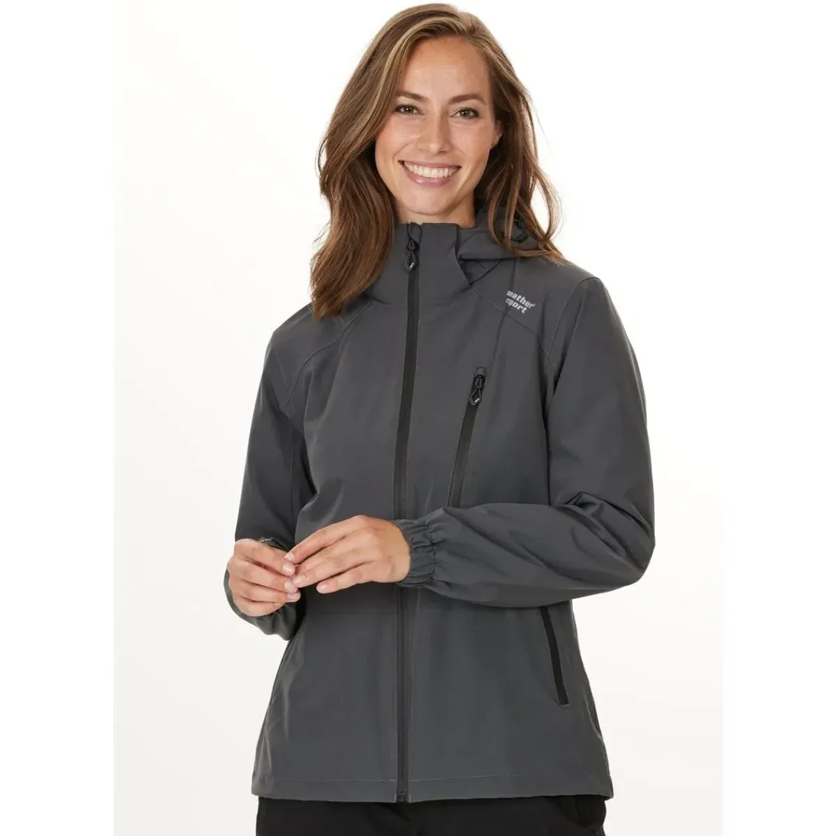 Weather Report Regntøj|Beklædning-Camelia W-Pro 15000 Jakke Dame, asphalt