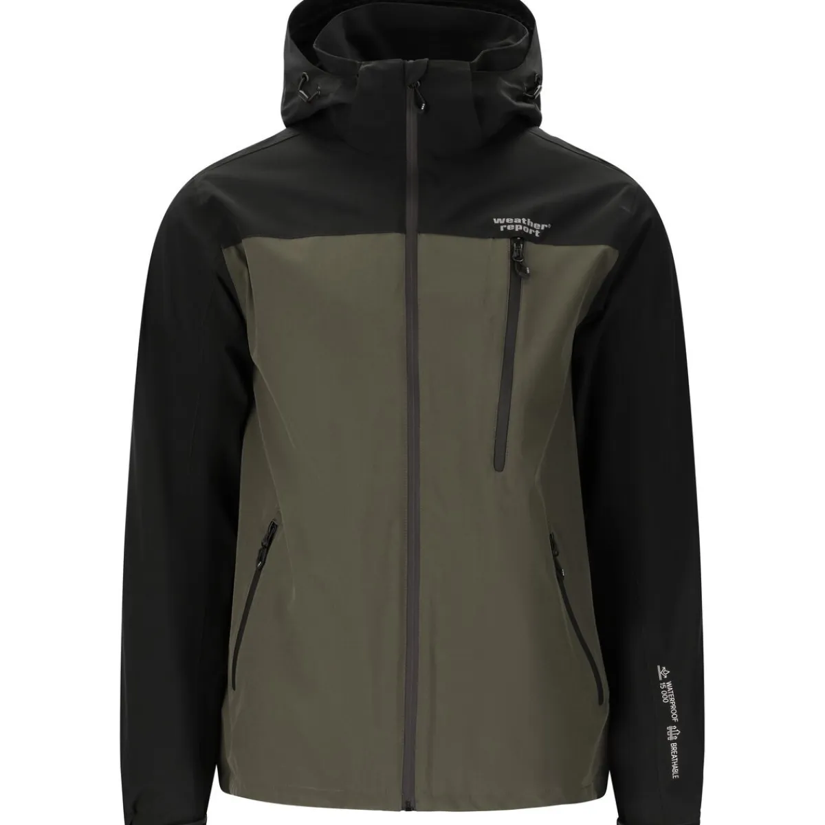 Weather Report Regntøj|Beklædning-Delton W-Pro 15000 Jakke Herre, black ink 1071A Black Ink