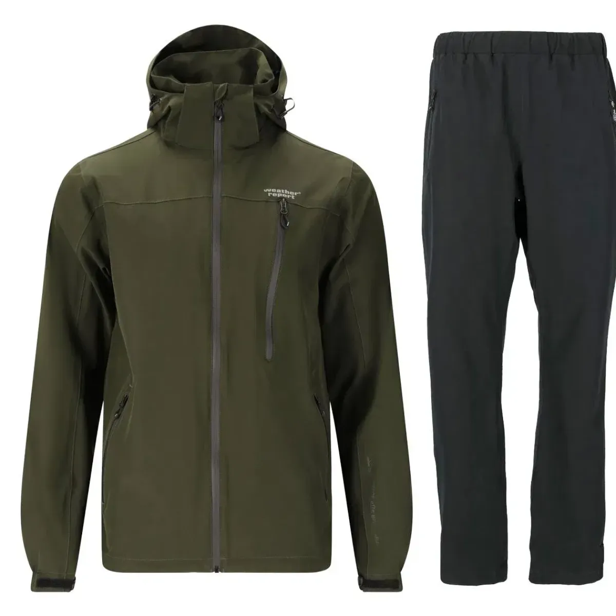 Weather Report Regntøj|Regntøj-Delton W-Pro 15000 Regnsæt Herre, rosin 3069 RosinMateriale: 94% Polyester 6% Elastan