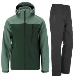 Weather Report Regntøj|Regntøj-Delton W-Pro 15000 Regnsæt Herre, deep forest  3053 Deep ForestMateriale: 94% Polyester 6% Elastan