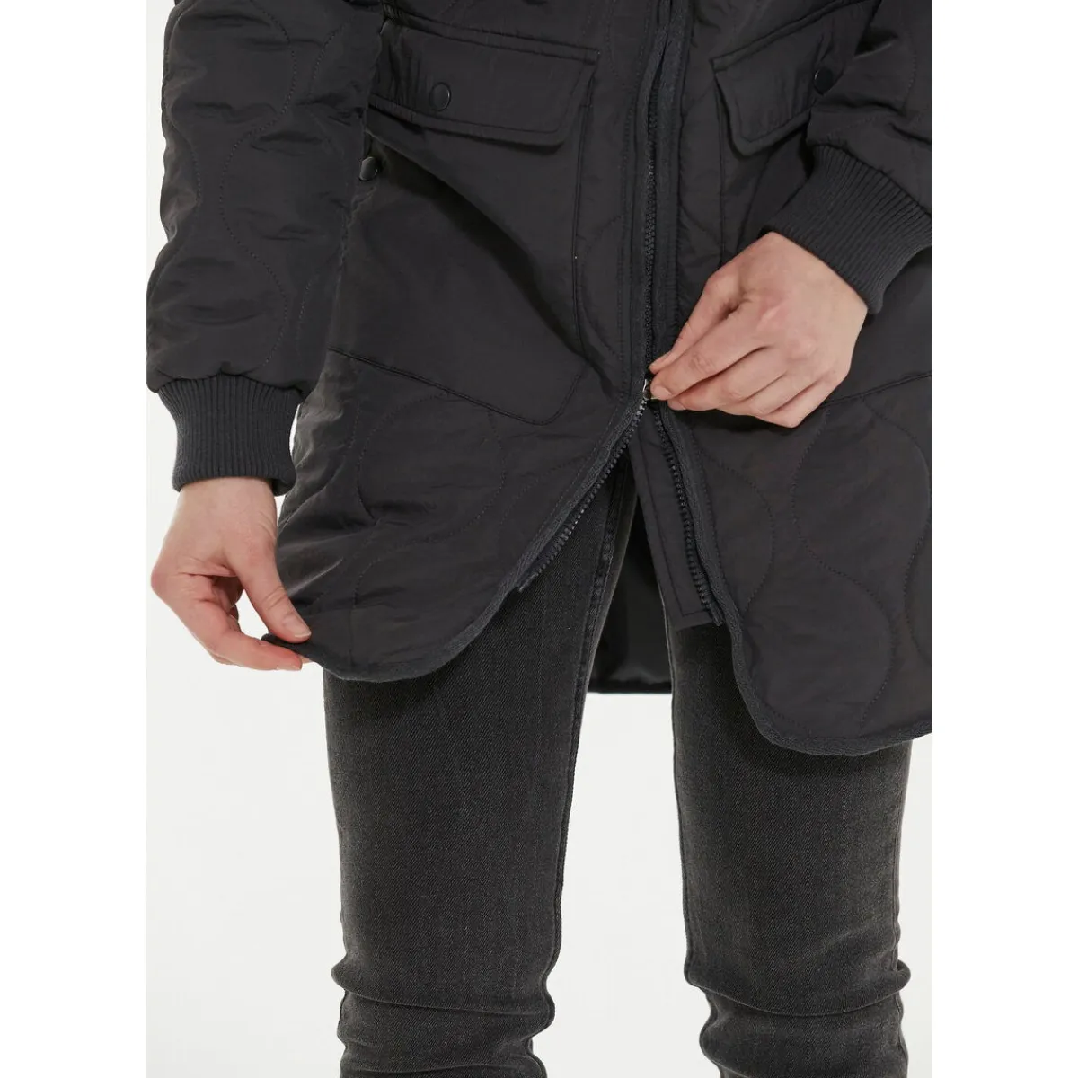 Weather Report Outdoortøj|Beklædning-Eilish Long Quilted Termojakke Dame
