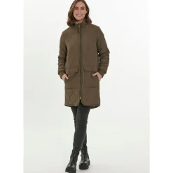 Weather Report Beklædning|Outdoortøj-Eilish Long Quilted Termojakke Dame