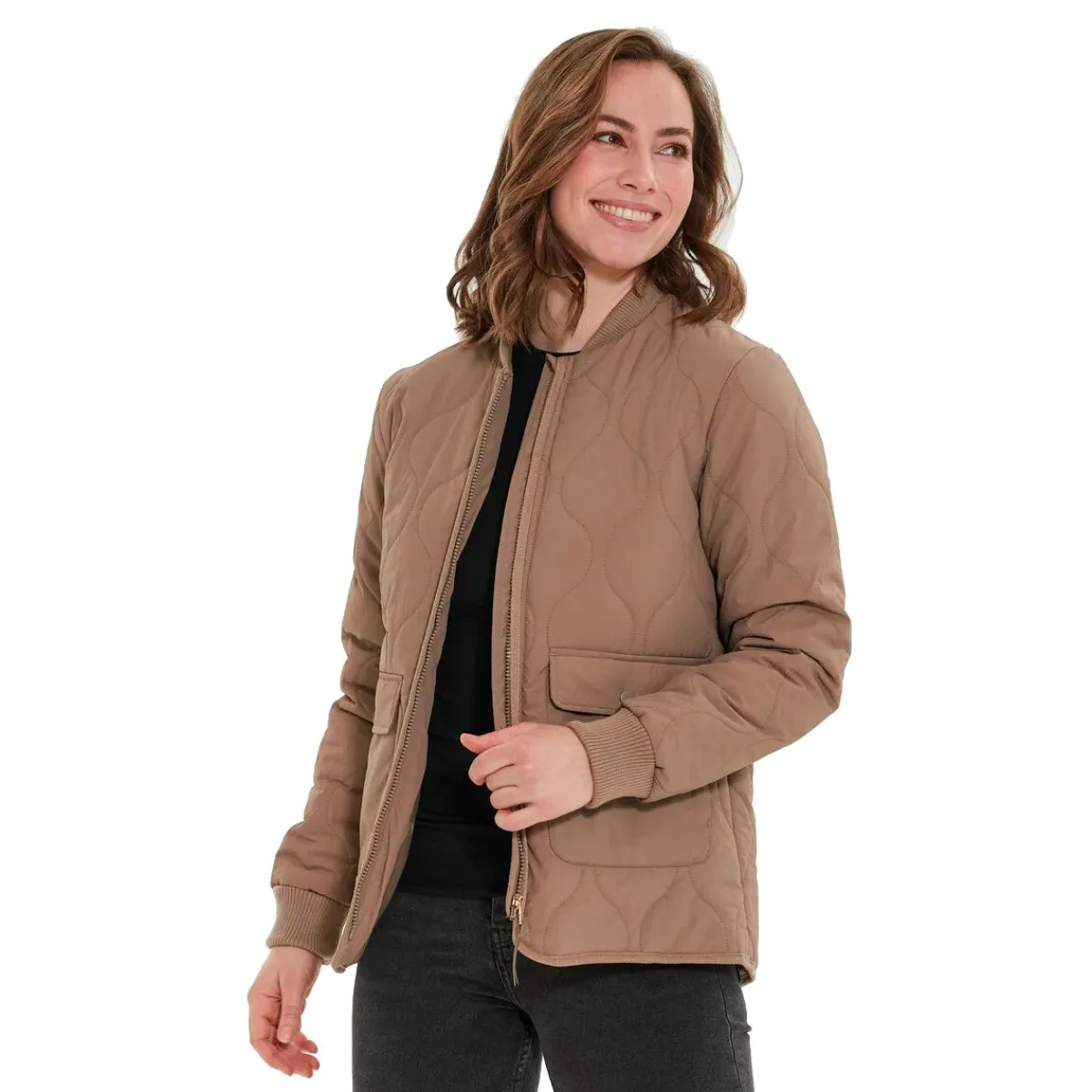 Weather Report Beklædning|Outdoortøj-Eilish Short Quilted Termojakke Dame