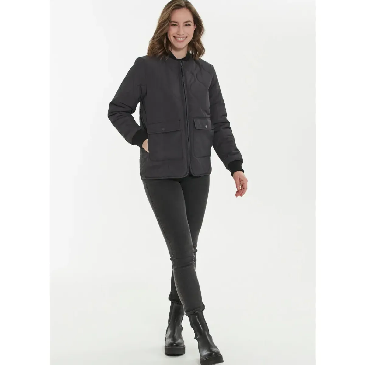 Weather Report Outdoortøj|Beklædning-Eilish Short Quilted Termojakke Dame