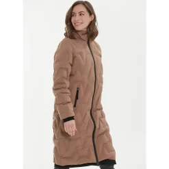 Weather Report Outdoortøj|Beklædning-Foster Long Puffer Vinterjakke Dame