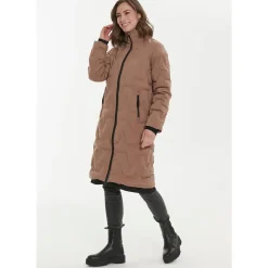 Weather Report Outdoortøj|Beklædning-Foster Long Puffer Vinterjakke Dame