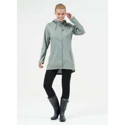 Weather Report Regntøj|Regntøj-Petra PU Regnfrakke Dame, agave