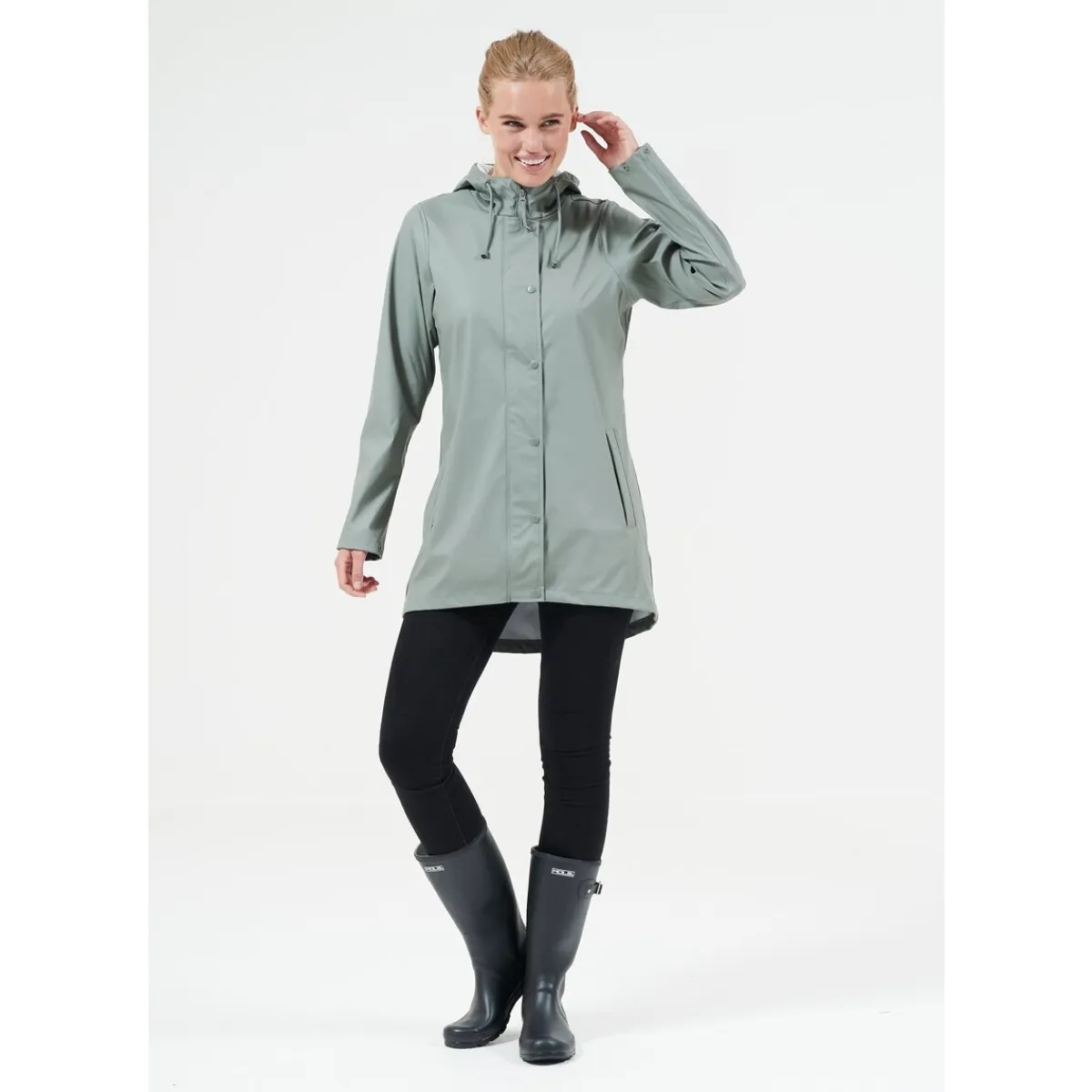 Weather Report Regntøj|Regntøj-Petra PU Regnfrakke Dame, agave