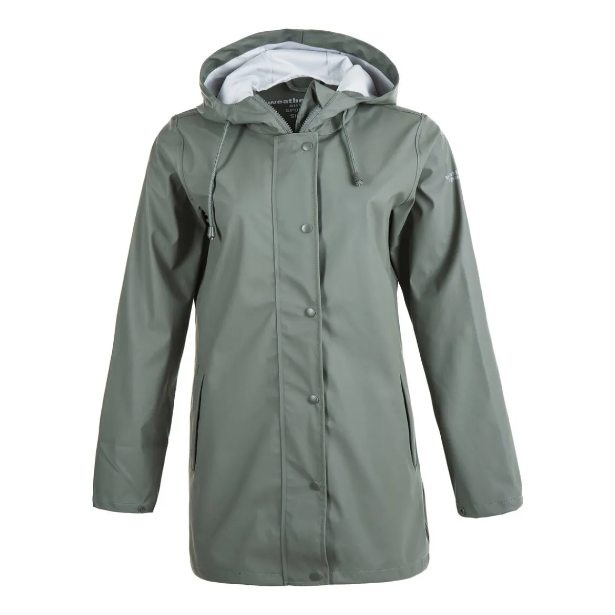 Weather Report Regntøj|Regntøj-Petra PU Regnfrakke Dame, agave