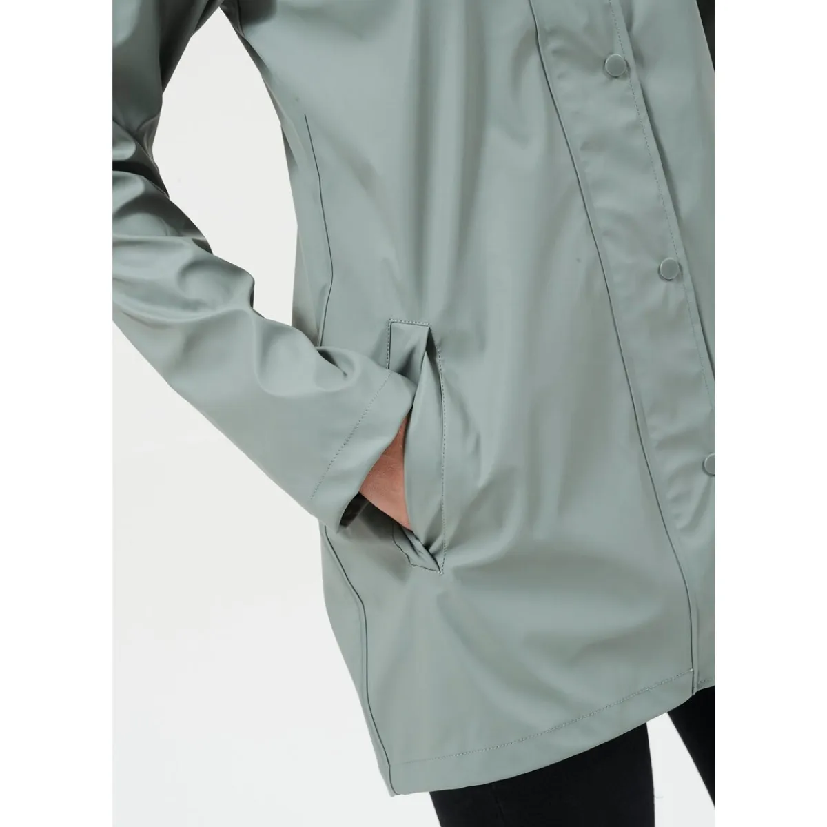 Weather Report Regntøj|Regntøj-Petra PU Regnfrakke Dame, agave