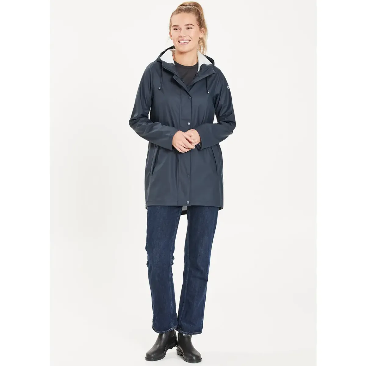 Weather Report Regntøj|Regntøj-Petra PU Regnfrakke Dame, navy